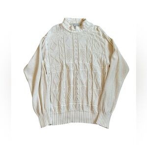 Vintage United Colors of Benetton Sweater Classic Mock Neck Grunge US Large